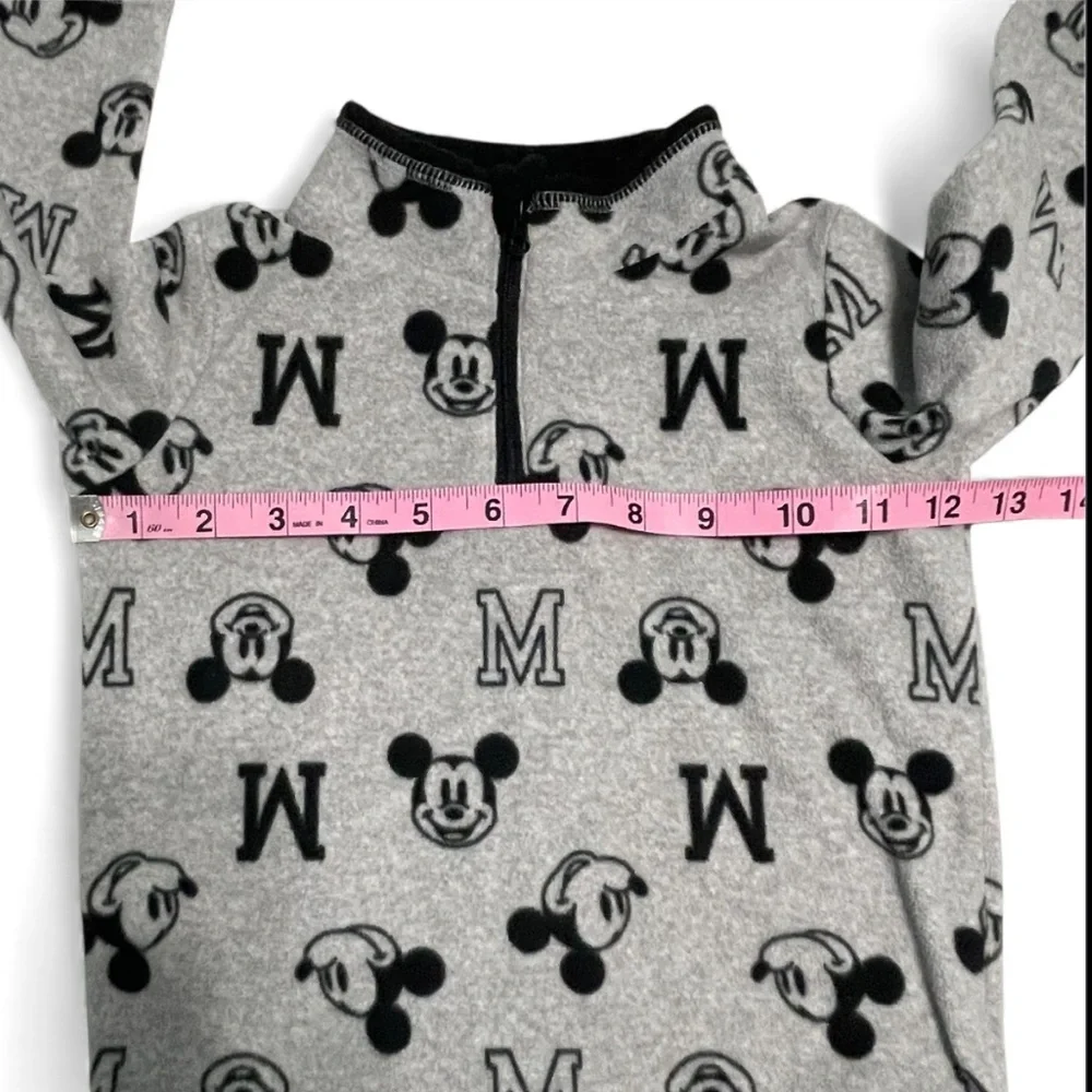 Disney Kids Boys Black and Gray Mickey Mouse Fleece Sweatshirt - Picture 5 of 6